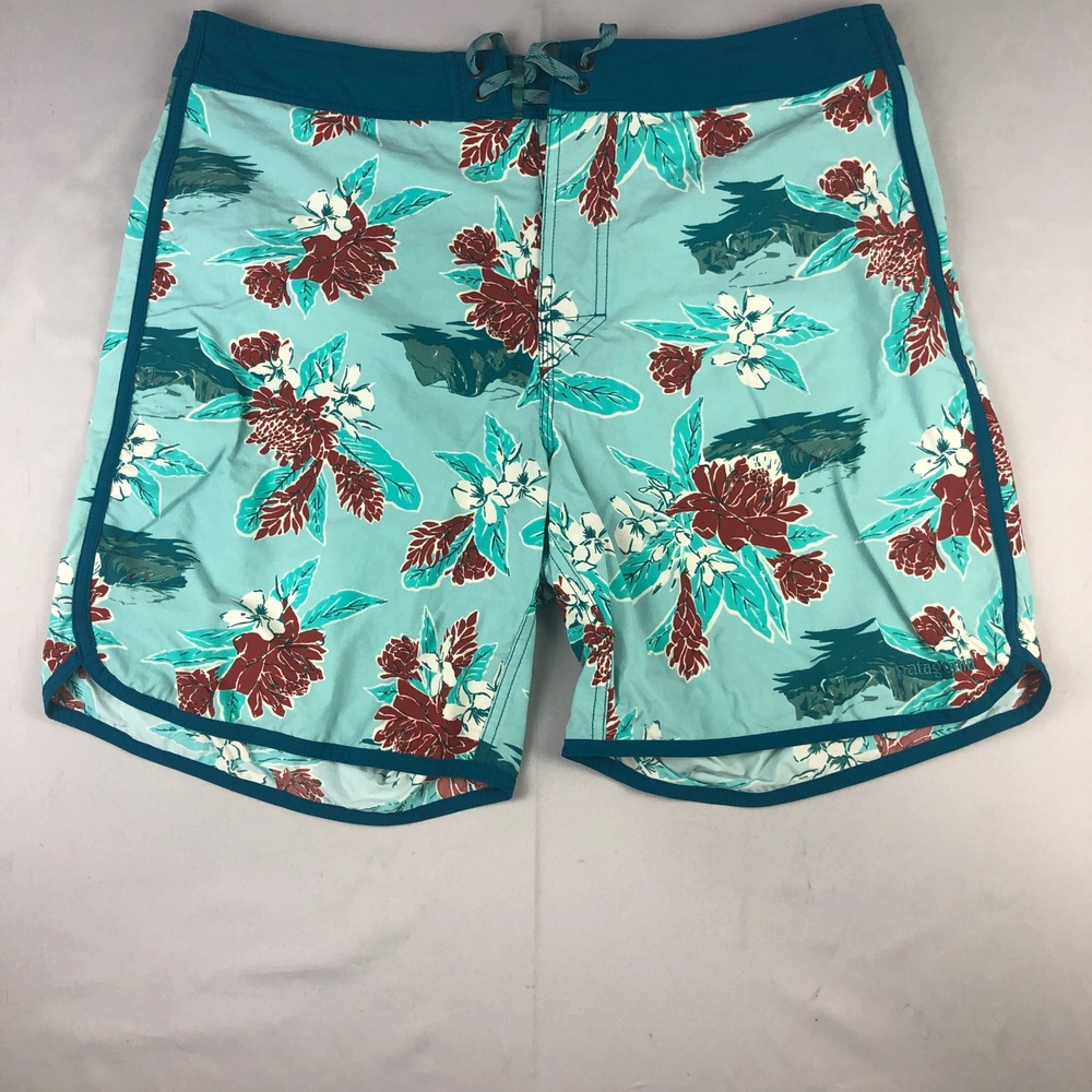 Patagonia Worn Wear Swim Trunks Board Shorts Men's 36" Waist 7.5" Inseam